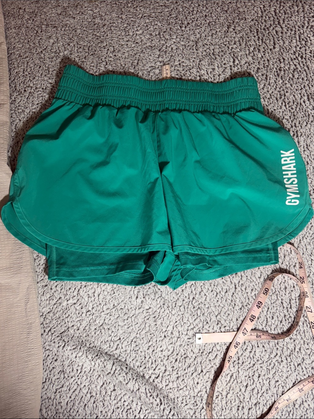 Gymshark Women's Emerald/Kelly Green High-Waist Workout Shorts